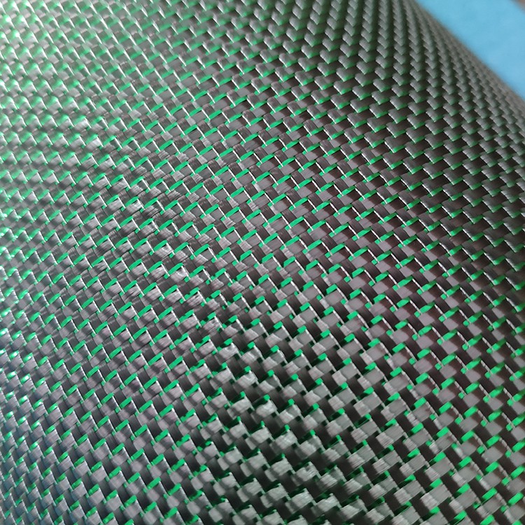 Green Carbon Fiber Fabric