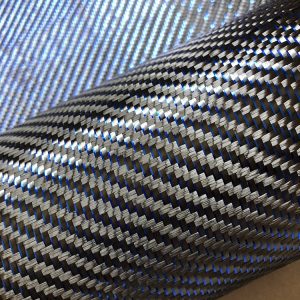 Blue Carbon Fiber Fabric