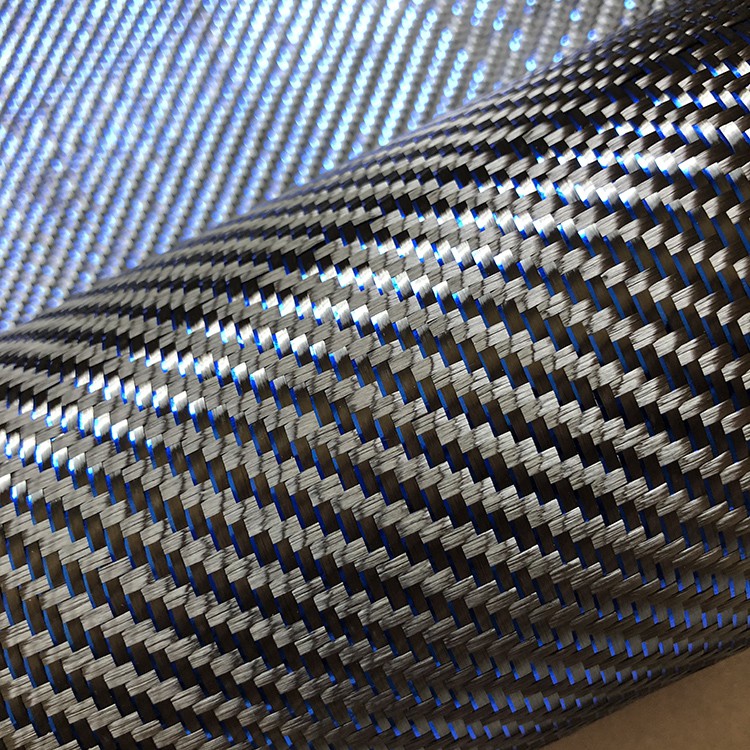 Blue Carbon Fiber Fabric Blue Carbon Fiber Fabric
