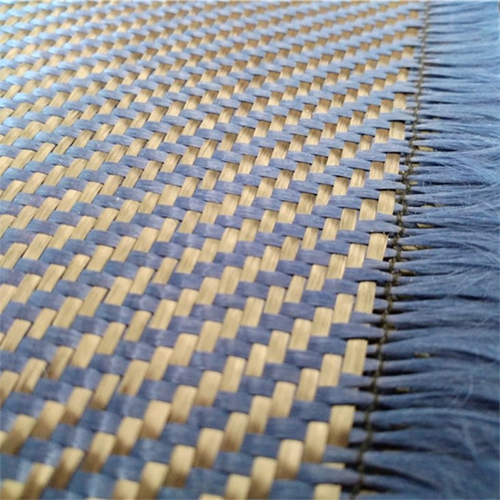 3K Blue Carbon Aramid Hybrid Fabric 3K Blue Carbon Aramid Hybrid Fabric - Image 2