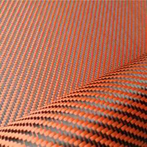 Orange Aramid Carbon Fiber Fabric