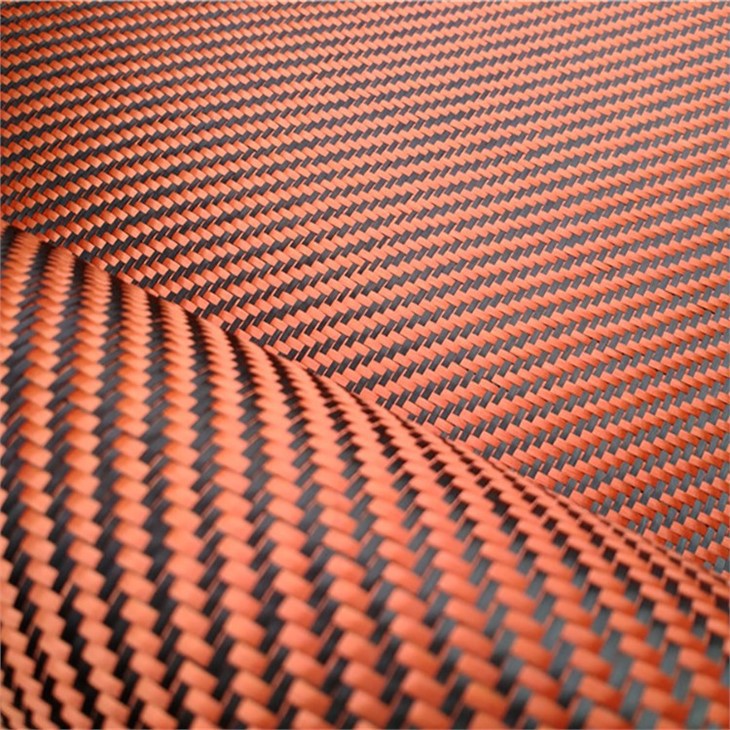 Orange Aramid Carbon Fiber Fabric Orange Aramid Carbon Fiber Fabric - Image 3