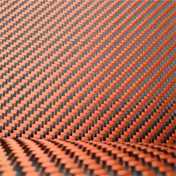 Orange Aramid Carbon Fiber Fabric Orange Aramid Carbon Fiber Fabric - Image 4