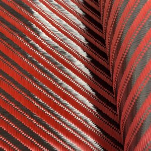 3K 240g Big Twill Red Carbon Fiber Cloth Waterproof Flame Retardant Woven for Upholstery Cars Outdoor Crafts Industries Rolls