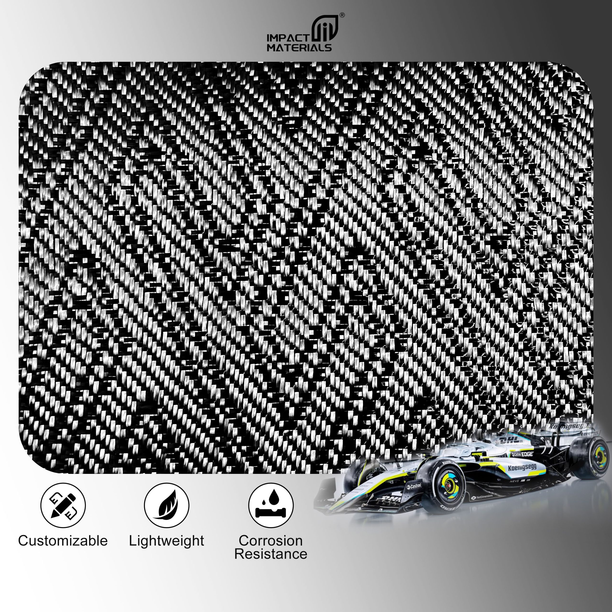 Generic Real Carbon Fiber Jacquard Fabric 3K 240gsm 2x2 3D Three-Dimensional Pattern 40 Inch Width Carbon Fiber for Car Generic Real Carbon Fiber Jacquard Fabric 3K 240gsm 2x2 3D Three-Dimensional Pattern 40 Inch Width Carbon Fiber for Car - Image 5