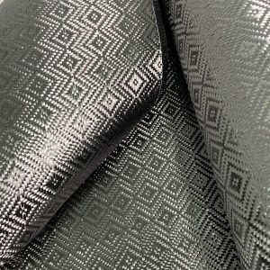 High Quality 3k 240gsm Jacquard Woven Rhombus Carbon Fiber Fabric Roll