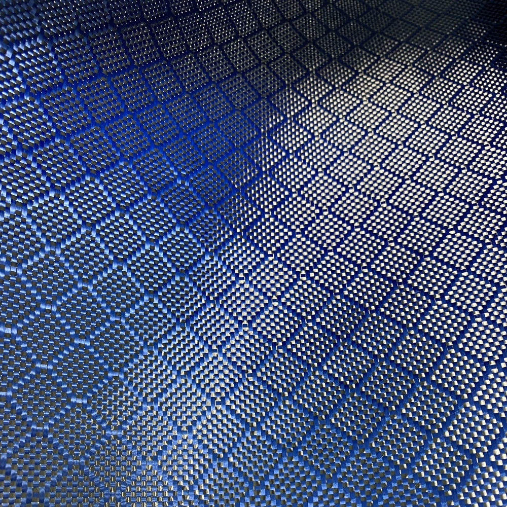 Blue Carbon Fiber Fabric Jacquard Weave Pattern Little Square Design Waterproof Black Carbon Fiber Fabrics Blue Carbon Fiber Fabric Jacquard Weave Pattern Little Square Design Waterproof Black Carbon Fiber Fabrics - Image 4