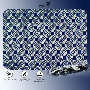 OEM/ODM Coffee Bean Pattern Lightweight 3K240g 1M Wide Jacquard Carbon Fiber Fabric Cloth for Sports Equipment