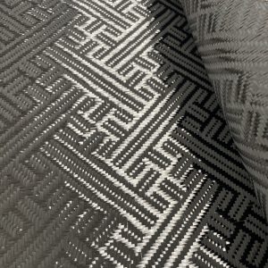 240gsm Jacquard Weave Pattern Carbon Fiber Fabric 3K Product