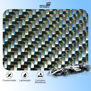 Factory Wholesale Colored Twill/Plain 3K Red Gold Silver Glitter&Carbon Reflection Fiber for Outdoor/Industry/Craft/Car Use