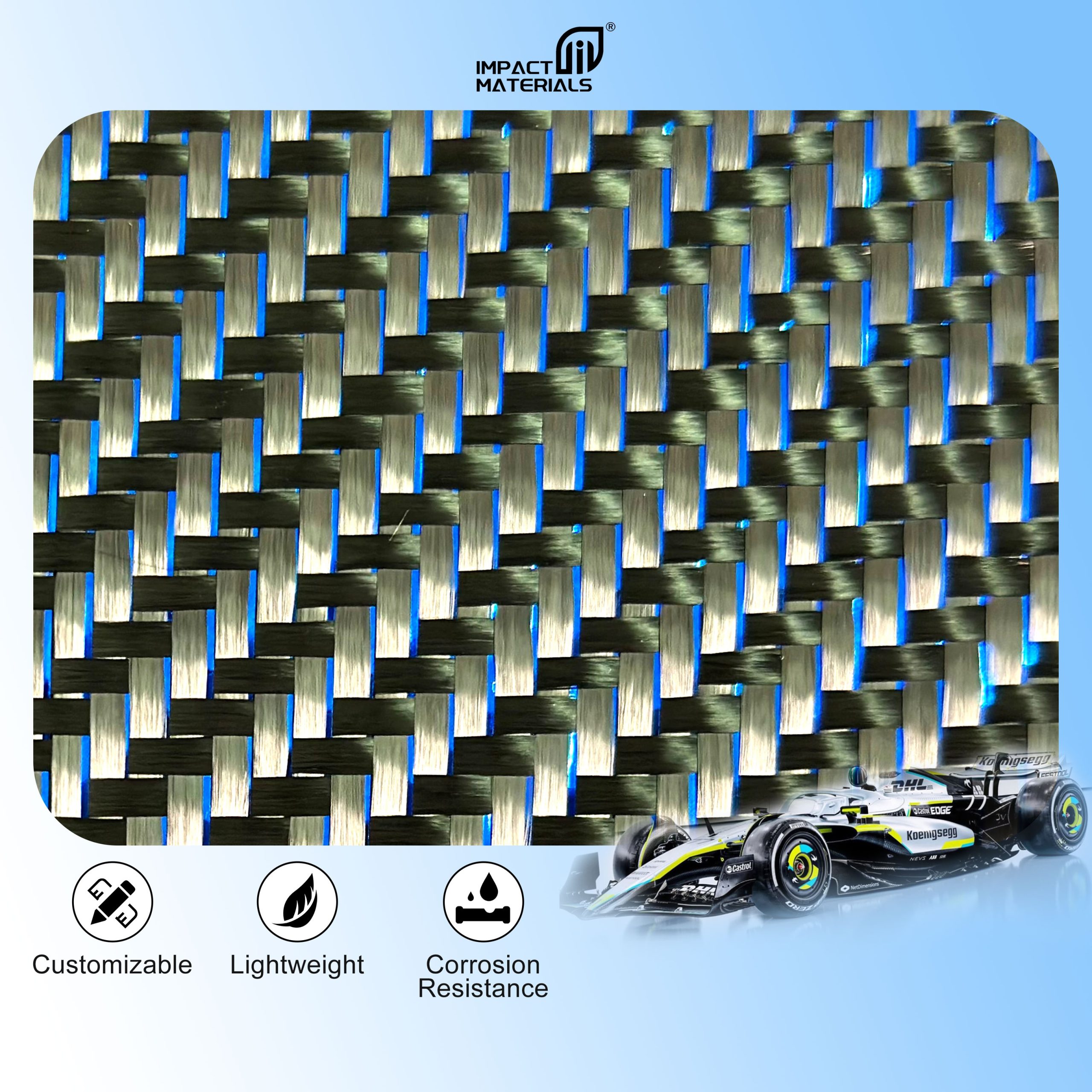 Factory Wholesale Colored Metal Wire Mixed Glitter & Carbon Hybrid Fiber Fabrics for Industry Use Motor Yacht Sports Equipment Factory Wholesale Colored Metal Wire Mixed Glitter & Carbon Hybrid Fiber Fabrics for Industry Use Motor Yacht Sports Equipment - Image 2