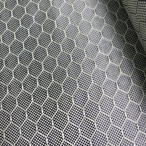 Honeycomb Hexagonal Carbon Aramid Fiber Fabric Kevler Fabric Product Yellow-black