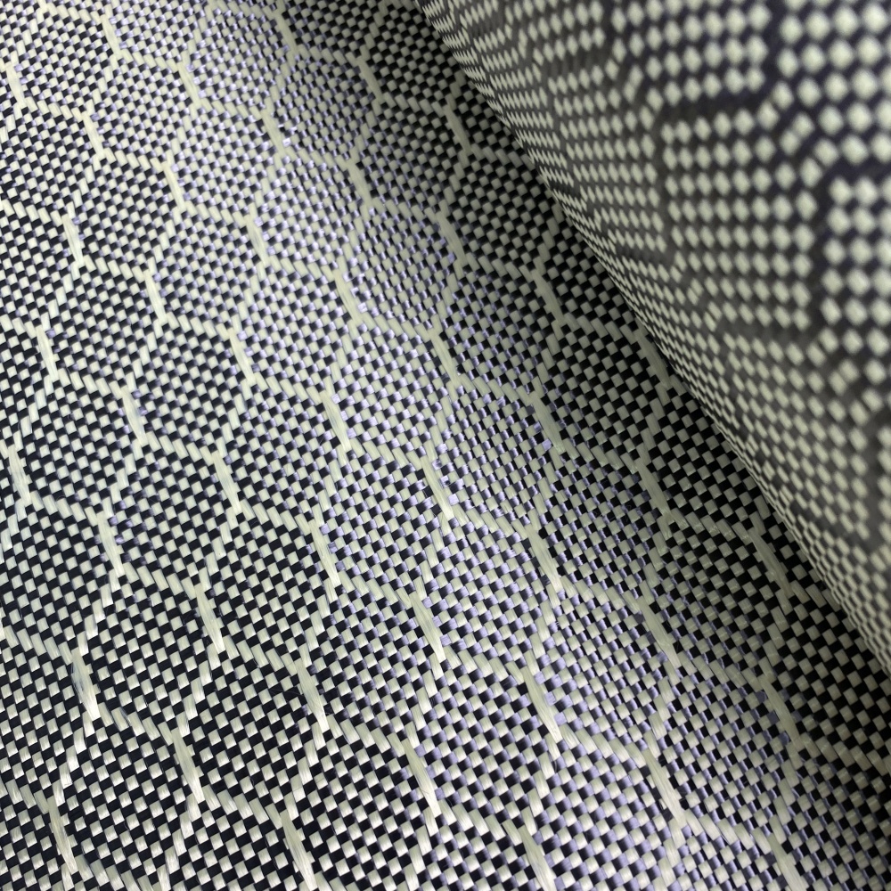 Honeycomb Hexagonal Carbon Aramid Fiber Fabric Kevler Fabric Product Yellow-black Honeycomb Hexagonal Carbon Aramid Fiber Fabric Kevler Fabric Product Yellow-black - Image 2