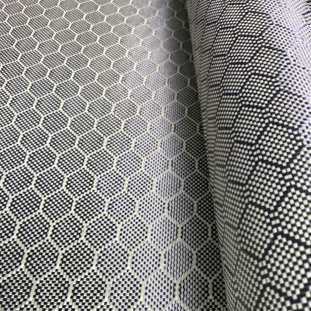 Honeycomb Hexagonal Carbon Aramid Fiber Fabric Kevler Fabric Product Yellow-black Honeycomb Hexagonal Carbon Aramid Fiber Fabric Kevler Fabric Product Yellow-black - Image 4