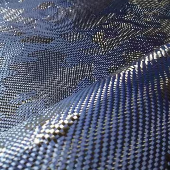 High Strength Blue Carbon Fiber Cloth Fabric Tape Twill High Strength Blue Carbon Fiber Cloth Fabric Tape Twill - Image 5