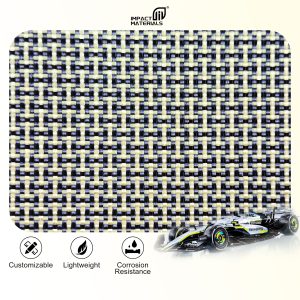 Brand New Twill and Plain I  W Shape Kevlar 0.2mm Thickness Aramid&Carbon Hybrid Fiber for Car Accessories Composites Cloth Roll