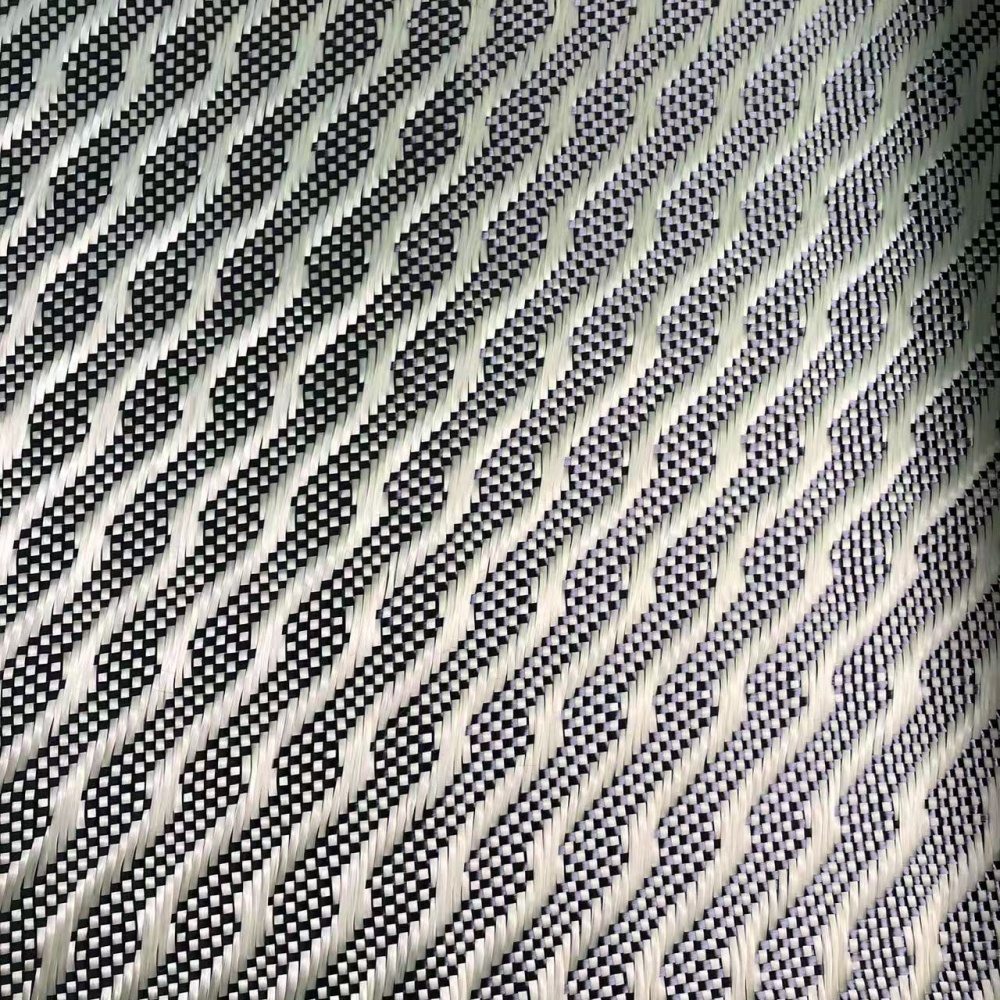 3k 240G Custom 3d Jacquard Lightning Pattern Yellow Carbon Fiber Fabric 3k 240G Custom 3d Jacquard Lightning Pattern Yellow Carbon Fiber Fabric - Image 2