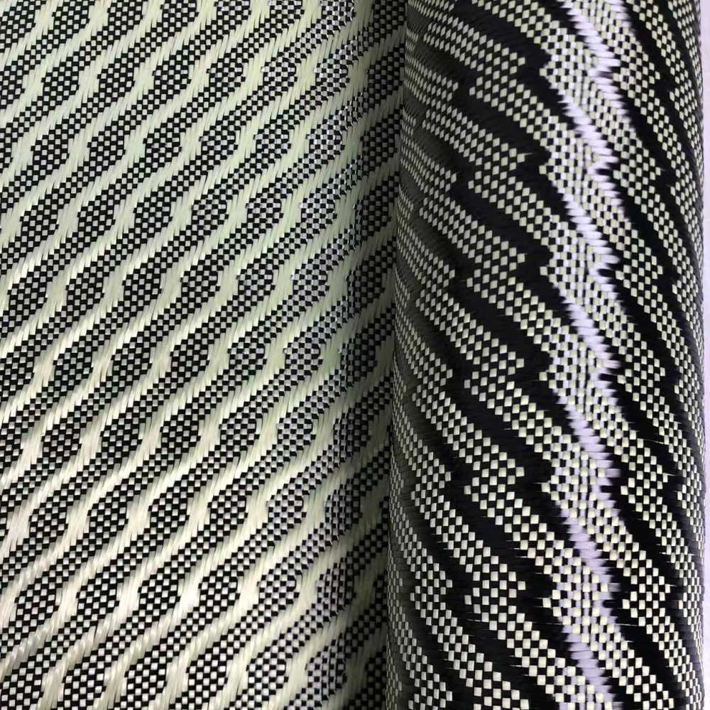 3k 240G Custom 3d Jacquard Lightning Pattern Yellow Carbon Fiber Fabric 3k 240G Custom 3d Jacquard Lightning Pattern Yellow Carbon Fiber Fabric - Image 4