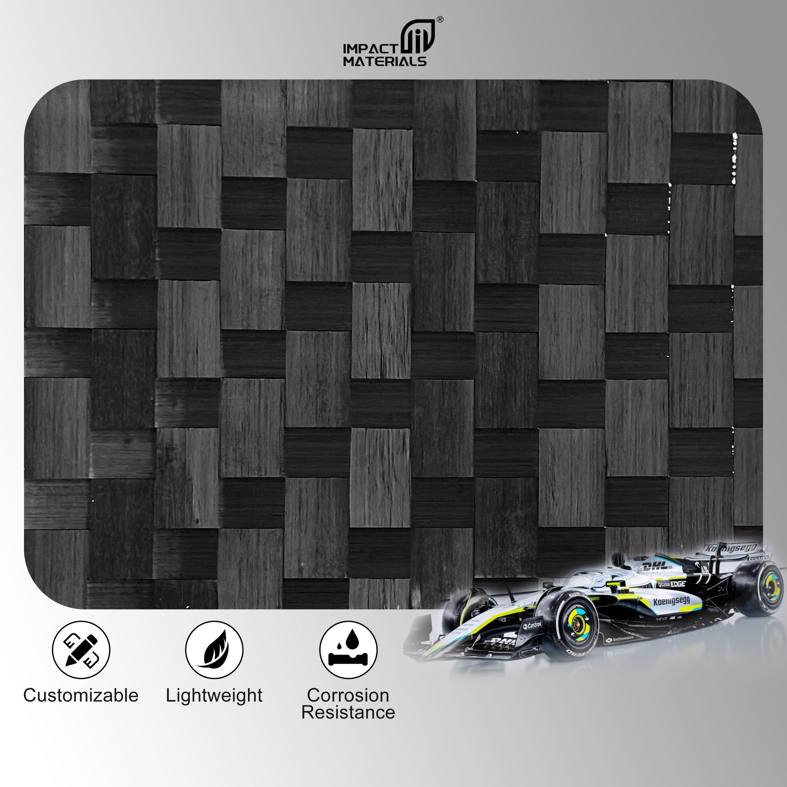 Customizable Lightweight High Strength 3D Triaxial Carbon Fiber Spread Tow Fabric for Car Parts Composites Application Customizable Lightweight High Strength 3D Triaxial Carbon Fiber Spread Tow Fabric for Car Parts Composites Application - Image 3