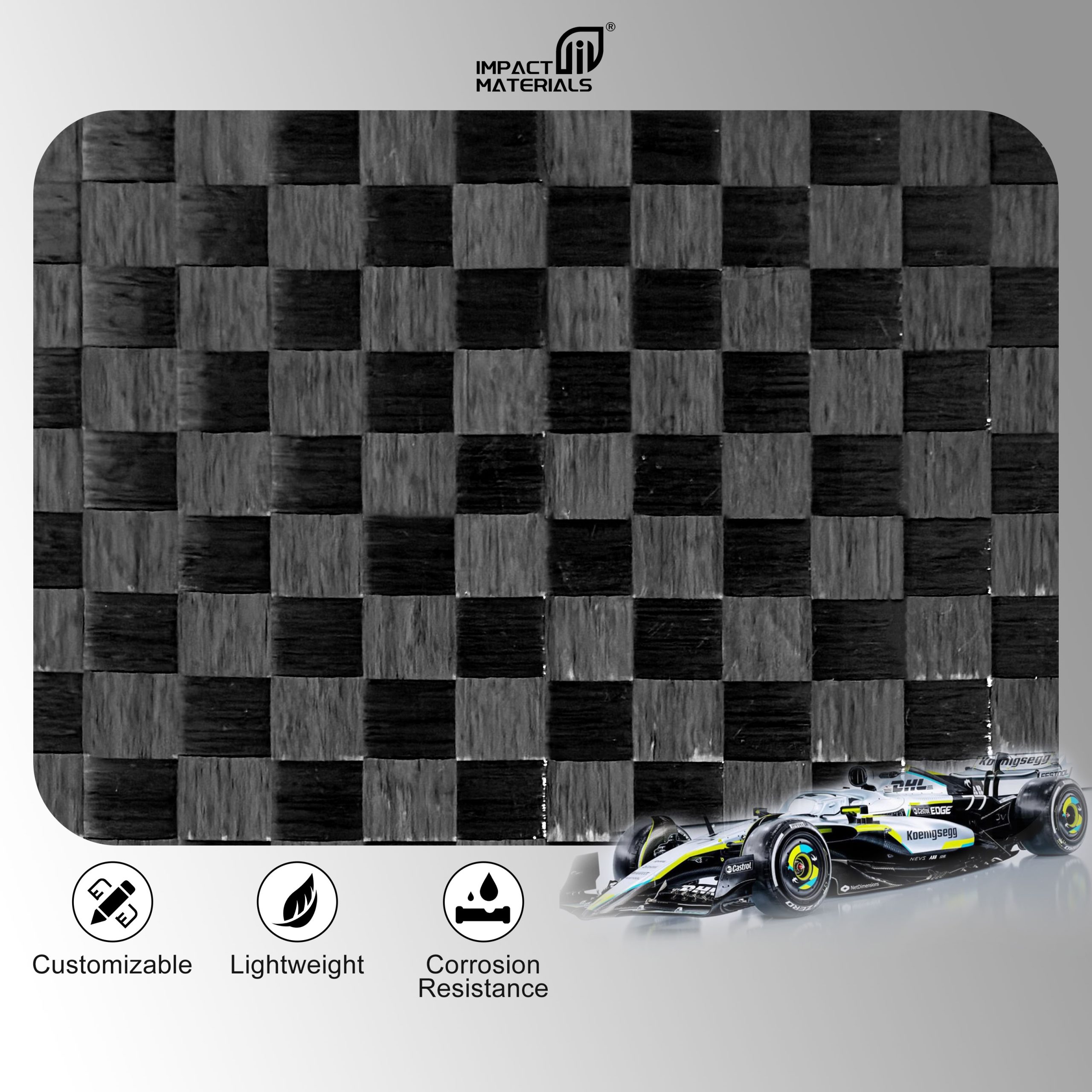 High Quality 12K 160g/m 20*20mm Anti-Static Spread Tow Carbon Fiber Fabric for Sports Equipment and Outdoor Industry Use High Quality 12K 160g/m 20*20mm Anti-Static Spread Tow Carbon Fiber Fabric for Sports Equipment and Outdoor Industry Use - Image 3