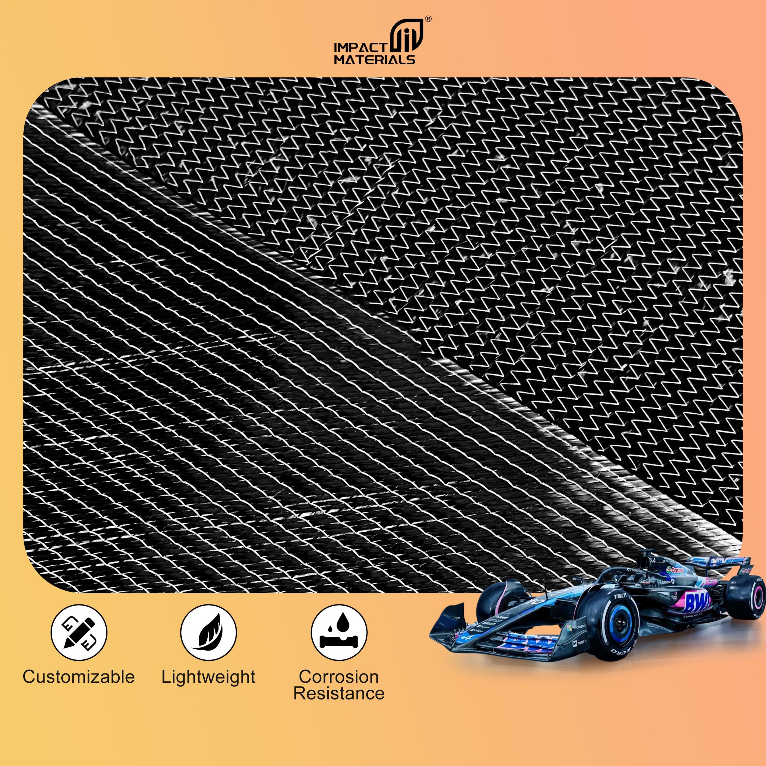 0/45/90 Diaxial Triaxial Quadaxial Woven 12k Multi-Axial Carbon Fiber Wrap Knit Fabric for Bags Waterproof Plain Twill Pattern