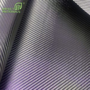 3k Purple Metallic Plain/Twill Carbon Fiber Colorful Metal Wire Mixed Carbon Fabric for Auto Parts