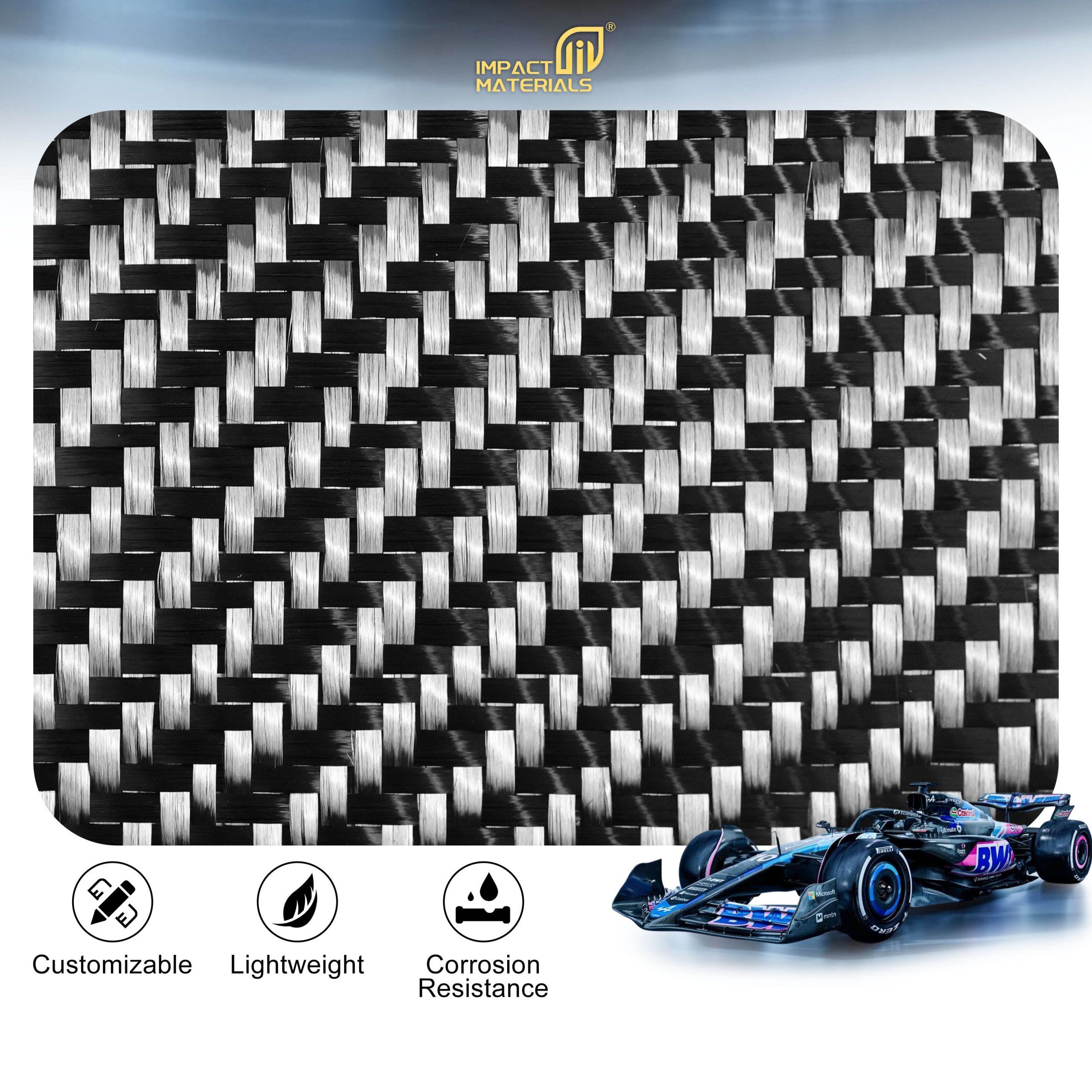 1K 100g High Strength High Modulus Carbon Fiber Fabric - Plain/Twill - Luxury for Automotive Hoods, Furniture & Sports 1K 100g High Strength High Modulus Carbon Fiber Fabric - Plain/Twill - Luxury for Automotive Hoods, Furniture & Sports - Image 6